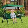thumbnail image 2 of Swing Canopy Replacement Top, Outdoor Patio Swing Chair Canopy Replacement, Waterproof Swing Canopy Replacement, Porch Swing Top Canopy Cover for Outdoor Garden, Patio, Yard & Park, 2 of 6