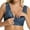 Blue, variant on Bras for Women Full Coverage Lace Front Closure Casual Lightweight Wireless Large Size Blue XL