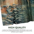 thumbnail image 3 of Rivers Edge Products Bathroom Shower Curtain, 70 x 72 Inches, Unique Bath Curtain with Hooks, Printed Licensed Art of Animal Nature Scene, Deer, 3 of 7