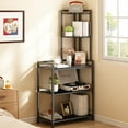 thumbnail image 6 of Cheelom 5 Tier Shelf Stand, Freestanding Corner Shelf Unit Bookshelf, Corner Table with Shelf, Tall Storage Organizer Rack for Living Room, Bedroom, Office, 6 of 8