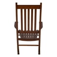 thumbnail image 2 of Shine Company Chaise Berçante en Bois Dur pour Porche Extérieur, Chêne, 2 of 8