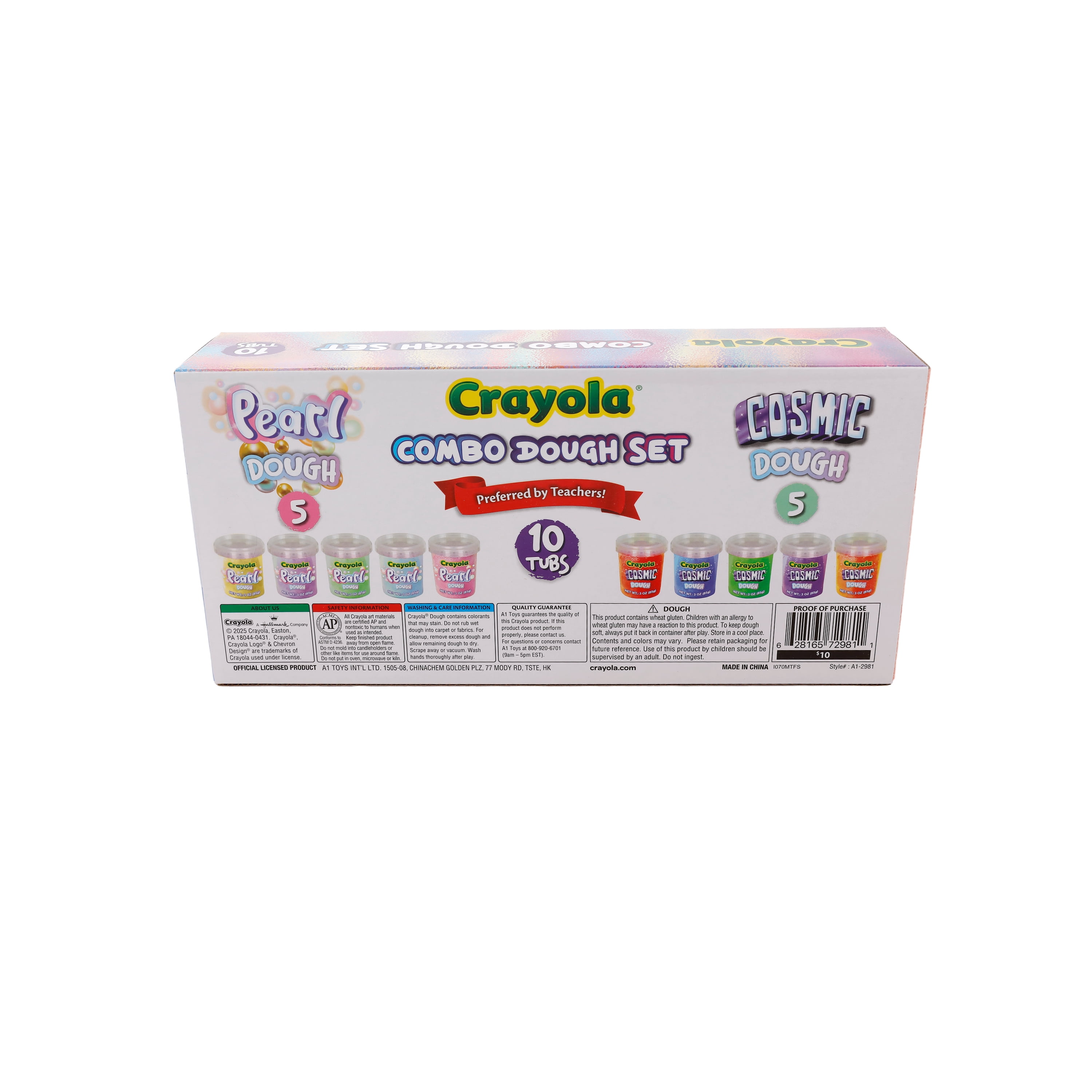 Crayola - Lot De 20 Pâtes Nacrées Et Cosmiques 85g - Effets Spéciaux Et Couleurs Pastel