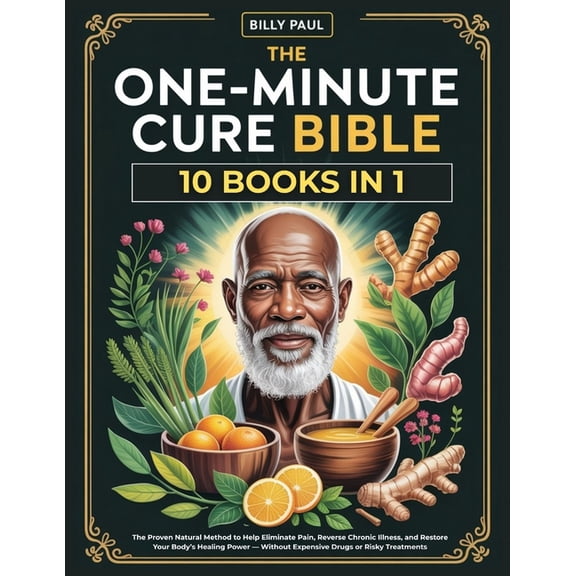The One-Minute Cure bible (10 Books In 1): The Proven Natural Method to Help Eliminate Pain, Reverse Chronic Illness, an, (Paperback)