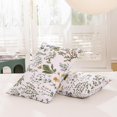 thumbnail image 2 of 100% Cotton Pillowcases King Size, Floral Print Pattern Pillow Cover 2 Pack, Super Soft Envelope Closure Standard Pillow Case Set (20"x36"), 2 of 5