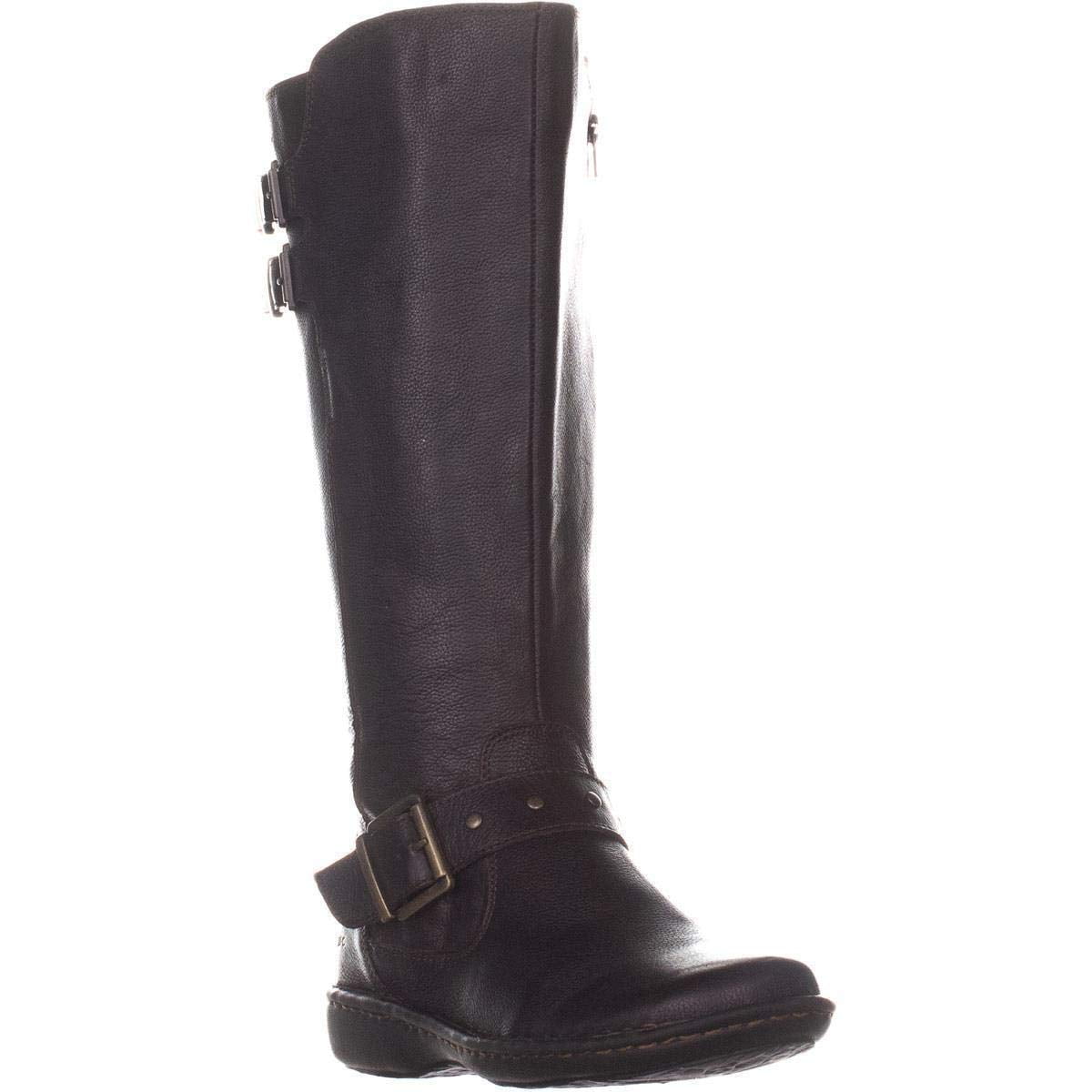Womens B.O.C Born Oliver Wide Calf Mid Calf Boots Dark Brown