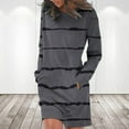 thumbnail image 2 of Kiplyki Women's Long Sleeve Fall Dress Print Round-Neck Ladies Holiday Outing Long Dress, 2 of 5