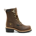 thumbnail image 2 of Hawx Men's 8" Waterproof Logger Boot Soft Toe Brown 10 EE  US, 2 of 7