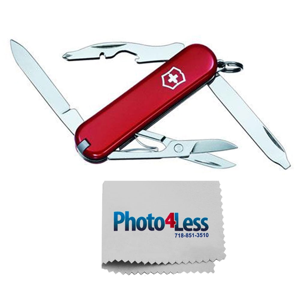 Victorinox Swiss Army Rambler Pocket Knife, Red + Photo4less Cleaning ...