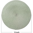 thumbnail image 2 of GFDYREE Round Braided Placemats Set of 8 Round Table Mats for Dining Tables Natural Woven Heat Resistant Place mats 15 Inch(Fog Green), 2 of 6