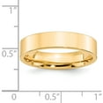 thumbnail image 4 of 14K Yellow Gold 14Ky 5mm Standard Flat Comfort Fit Band Size 12.5 Made In United States flc050-12.5, 4 of 6