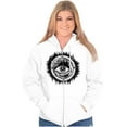 thumbnail image 3 of Eye Symbolic Spiritual Compass Zip Up Hoodie Men's Women's Brisco Brands S, 3 of 6