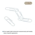 thumbnail image 3 of Uxcell Paper Clips 1.1 Inch Vinyl Coated with Box for Office Home White Count 600, 3 of 6