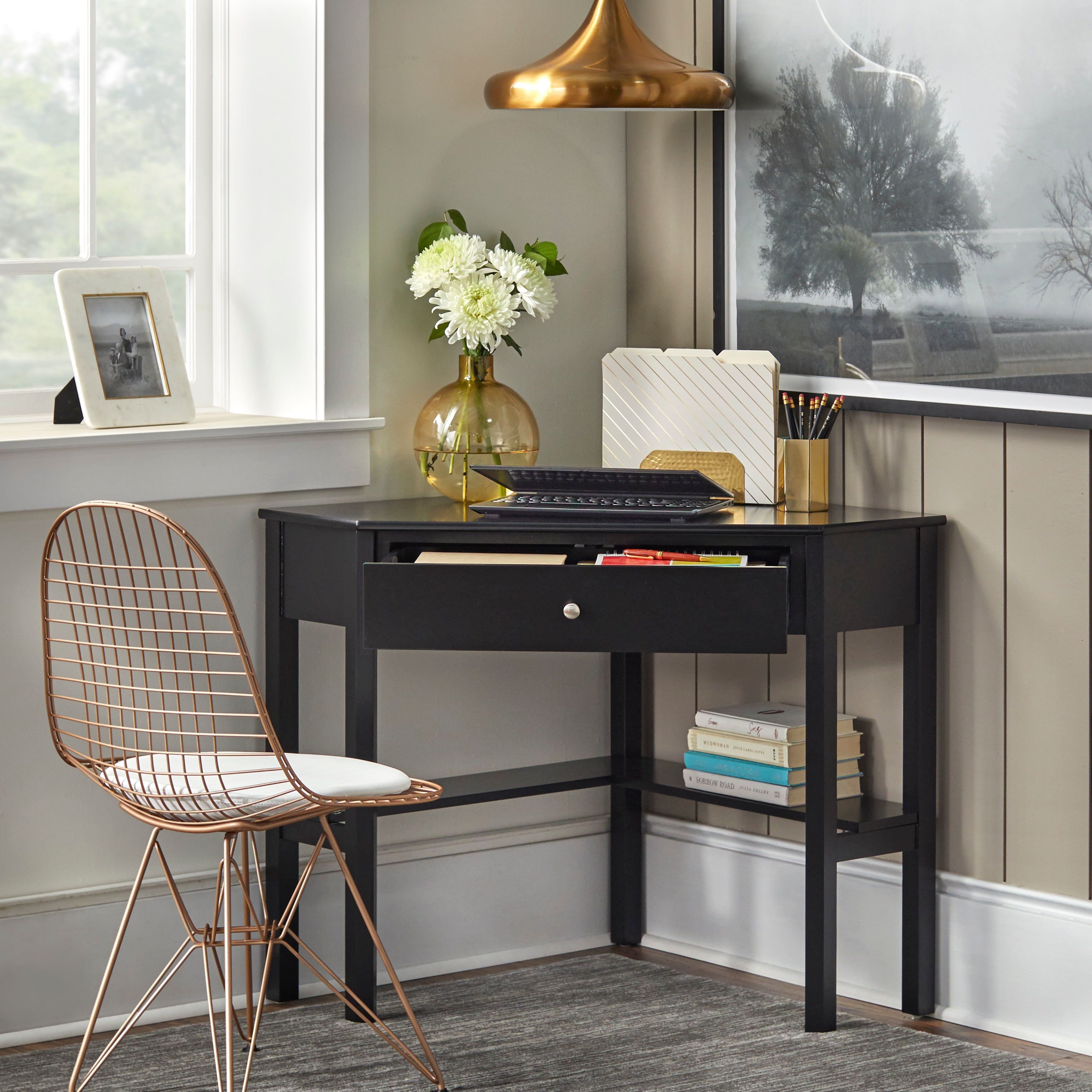 Porch and den lincoln corner desk discount
