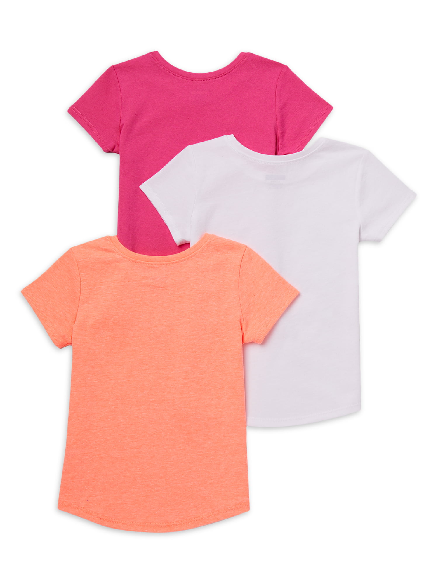 Essentials Girls 3-Pack Short Sleeve T-Shirt