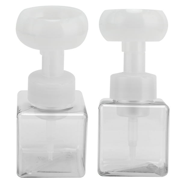Dispensador de Botellas de Espuma, Botellas de Vije Recargables Portátiles, Botella con Bomba de Espuma en Forma de Diamante, Botella de Espuma Desmontable A Presió Para Baños