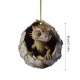 thumbnail image 4 of TIELUTT Christmas Baby Acrylic Christmas Hanging Ornament Christmas Tree Christmas Decorations Mini Hanging Glass Vase with Rope Birds Stained Glass Window Hanging Decorations Paper Decorations, 4 of 8