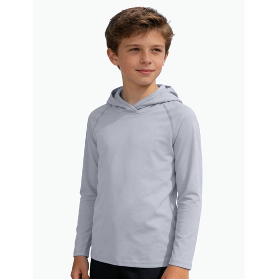 REDARER Boys Sun Protection Hoodie Long Sleeve Kids Outdoor Sports Casual Top Lightweight Breathable Summer Jacket,13-14 Years