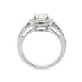 thumbnail image 4 of 1 1/2 ct. t.w Center 7MM Round Cut Lab Created Moissanite Diamond Halo Engagement Ring For Women 14K Solid White Gold (G-H Color, VVS1 Clarity, 1.50 Cttw)Size : 7.5, 4 of 7