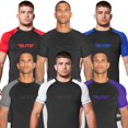 thumbnail image 1 of Elite Sports Nuevo artículo estándar de compresión de manga corta Mma Bjj No Gi Cross Training Rash Guard grande rojo, 1 of 5