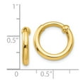 thumbnail image 3 of 14K Yellow Gold Earring Hoop Women'S 10 mm 2.5 Non-Pierced Earrings, 3 of 3
