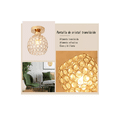thumbnail image 2 of 2 Lampara Elegante De Techo Moderna Con Cristal Dorado, 2 of 5