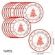 thumbnail image 3 of TaTaai Gift 16Pcs Merry Christmas Plates Party Supplies,Red and White Disposable Christmas Tree Snowflake Table Dinnerware Paper Plates for Holiday Xmas Party Decorations, 3 of 6