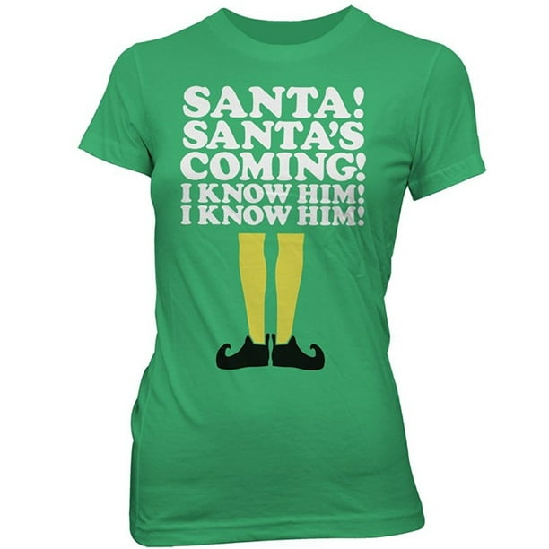 santa's coming t shirt