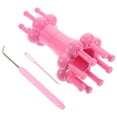 thumbnail image 3 of Raindrops 2 Sets  of Wool Crafts Knitter Plastic Knitting Machine Practical Knitting Spool Loom for Home, 3 of 8