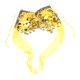 thumbnail image 4 of Traje de danza del vientre Sunnimix gasa lentejuelas amarillo Sujetador de baile para mujer, 4 of 8