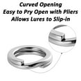 thumbnail image 3 of Dr.Fish 100 Pack Fishing Stainless Steel Split Ring High Strength, 3 of 7