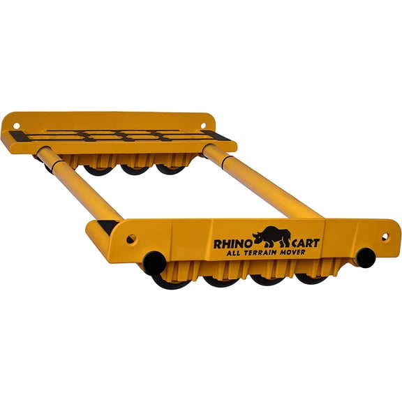 Rhino Cart All Terrain Heavy Duty Appliance Dolly, 2,000lb Load Rating, Expands Up to 46”, Easy Moving for Heavy Furniture & Building Materials, Made in USA