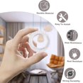 thumbnail image 3 of Plastic Lamp Shade Reducer Ring - 8 Pack E27 To E14 Lampshade Converter Rings, 3 of 5