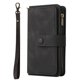 thumbnail image 2 of Funda para OPPO Find X3/x3 Pro Cover Titular de la Tarjeta de Crédito a Prueba de Golpes Premium Pu Cuero Anti-arañazos Bolsillo con Cremallera - Negro, 2 of 5