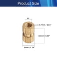 thumbnail image 2 of AVEKI M4x10mm Female Thread Knurled Nuts, 200PCS Hx5mm OD Brass Threaded Insert Embedment Nuts Hydraulic Welded Joint Injection Molding Assortment Kit for 3D Printing Injection Molding 0601M, 2 of 7