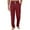 Deep Red, variant on Men's Knitted Fashionable Printed Pocket Casual Pants, Plaid Pajama Pants for Home, Sleep and Lounge Wear,Beige,L