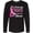 AB-Black, variant on Inktastic Breast Cancer Awareness Nobody Fights Alone Pink Ribbon Long Sleeve T-Shirt