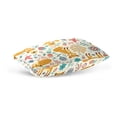 thumbnail image 5 of Playing Foxes and Floral Scenery Velvet Oblong Lumbar Plush Throw Pillow Cover/Shams Cushion Case 20x36in Decorative Invisible Zipper Design for Couch Sofa Pillowcase Only, 5 of 7