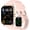 Pink, variant on Watch with Built-in GPS, 1.96"  Display, Answer/Make Calls, 100+  Modes, /Sleep/SpO2 , Fitness Activity  for  and , for women men, 2 Bands, Black