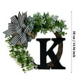 YXVWKN Unique Last Name Year Round Front Door Wreath With Bow