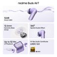 thumbnail image 2 of AUDÍFONOS realme Buds Air 7 púrpura BT v5.4 ANC, 2 of 7