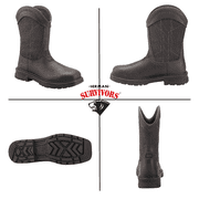 Herman Survivors Mens Granite Pull On Steel Toe Work Boots