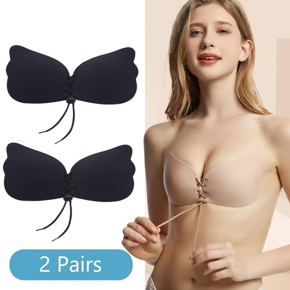 Sticky Bra 2 Pairs Strapless Backless Bra Adhesive Invisible Lift up Bra  Push up Bra for Backless Dress – HD Exclusive Trendz - Fashion Store