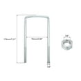 thumbnail image 2 of Square U-Bolts, 6Sets 76mm Inner Width 178mm Length 3/8" with Nuts and Plates, 2 of 2