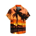 thumbnail image 1 of Chemises pour Hommes Imprimé Col Rabattu Chemise Manches Courtes Col Rond Haut/chemise, 1 of 1