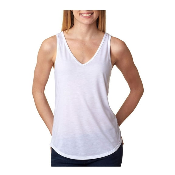 Bella Canvas Women's Flowy V-Neck Relaxed Drapey Tank Top, Style B8805