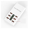thumbnail image 4 of 30W QC 3.0 USB 6 Port Quick Charger 2A Charger Power Adapter Multi-USB Charging Station Base Desktop Home Multi-function ,Easy to Use, 4 of 6