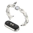 thumbnail image 3 of Correa Para Xiaomi Mi Band 8/9, Acero Inoxidable y Cuero, Resistente Al Agua, Unisex, 3 of 5