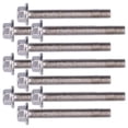 thumbnail image 2 of 10 tornillos de cabeza hexagonal con brida de acero inoxidable 304, accesorios M5, 10/12/16/20/25/30/35/40 mm, M5 x 40, 2 of 14