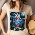 thumbnail image 4 of Christian Faith He Is Risen Art Style Jesus T-Shirt for Men and Women, Light Pink, Size L, 4 of 6