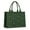 Green Christmas Tree, variant on Large Capacity Tote Bag,Green Christmas Santa and Snowman Pattern Handbag Fashion Luxury Tote Bag,15.7"x13"x 5.1" Inches,Laptop Compatible